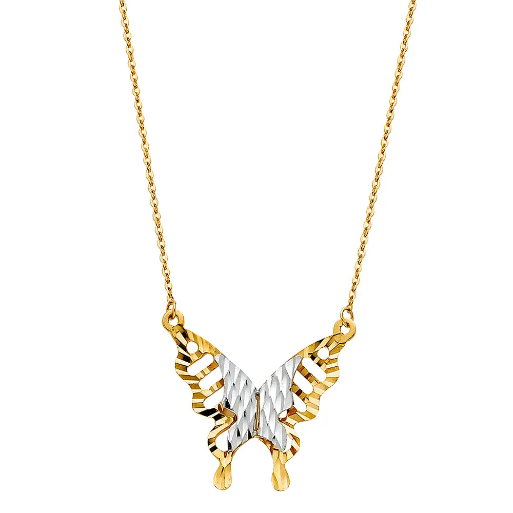 14K BUTTERFLY NECKLACE