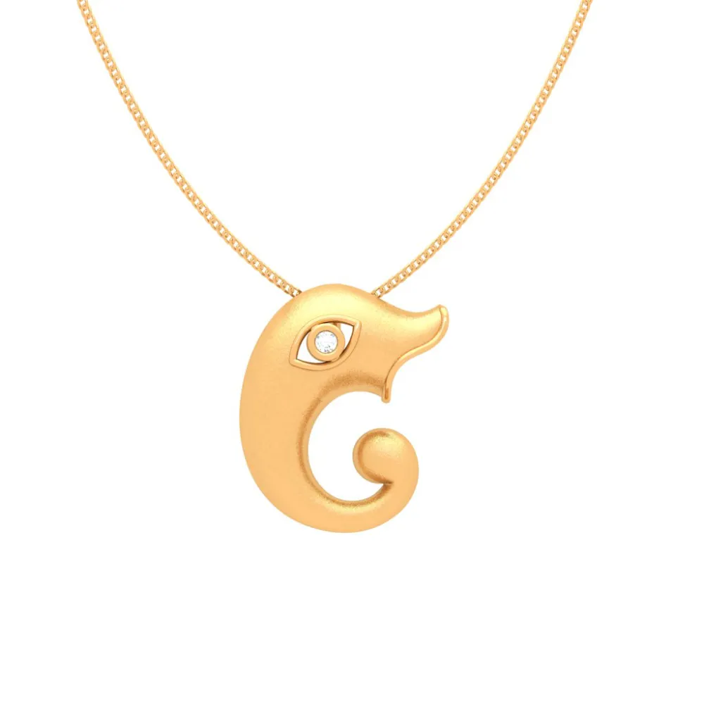 14k Gold Pendant From Amazea Collection