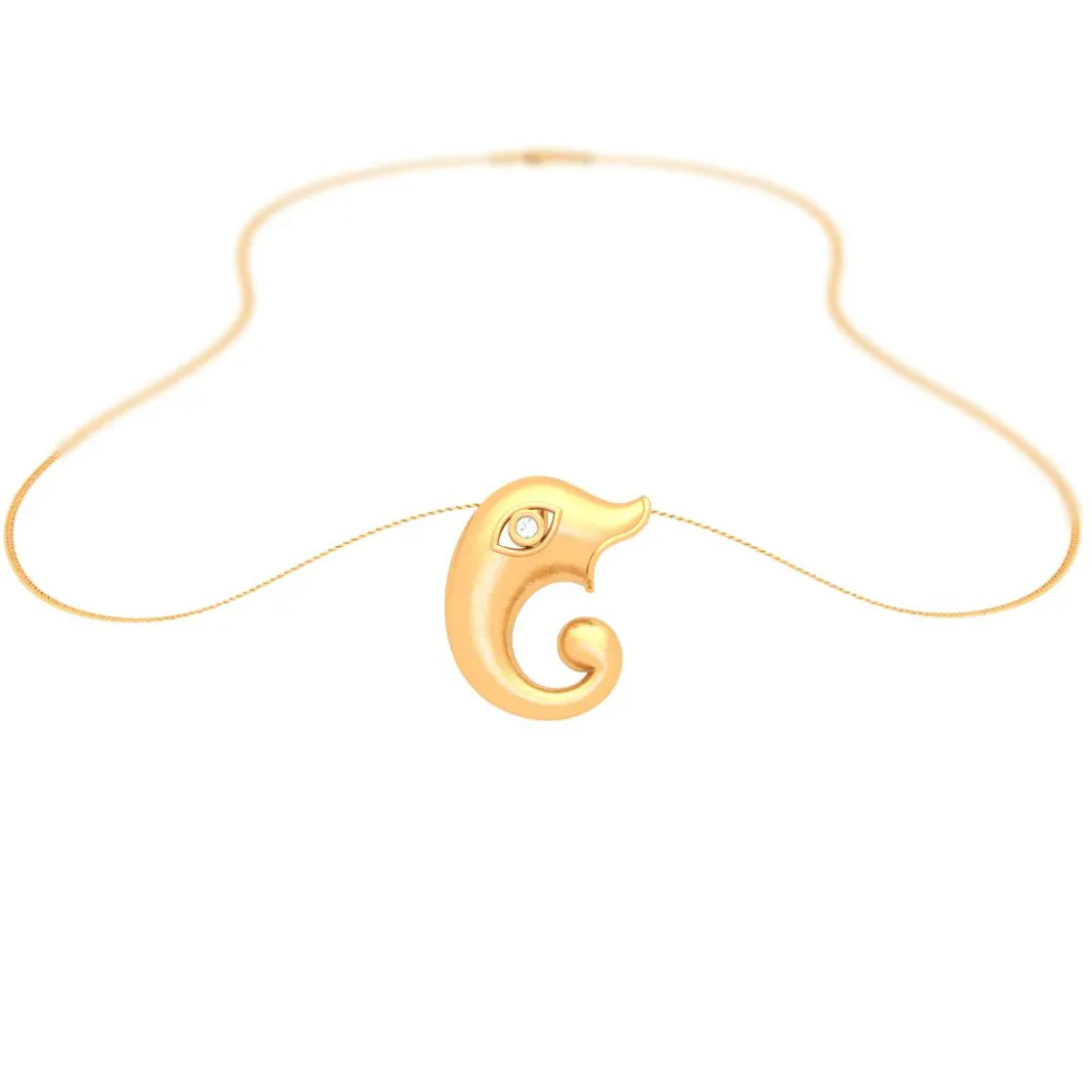 14k Gold Pendant From Amazea Collection