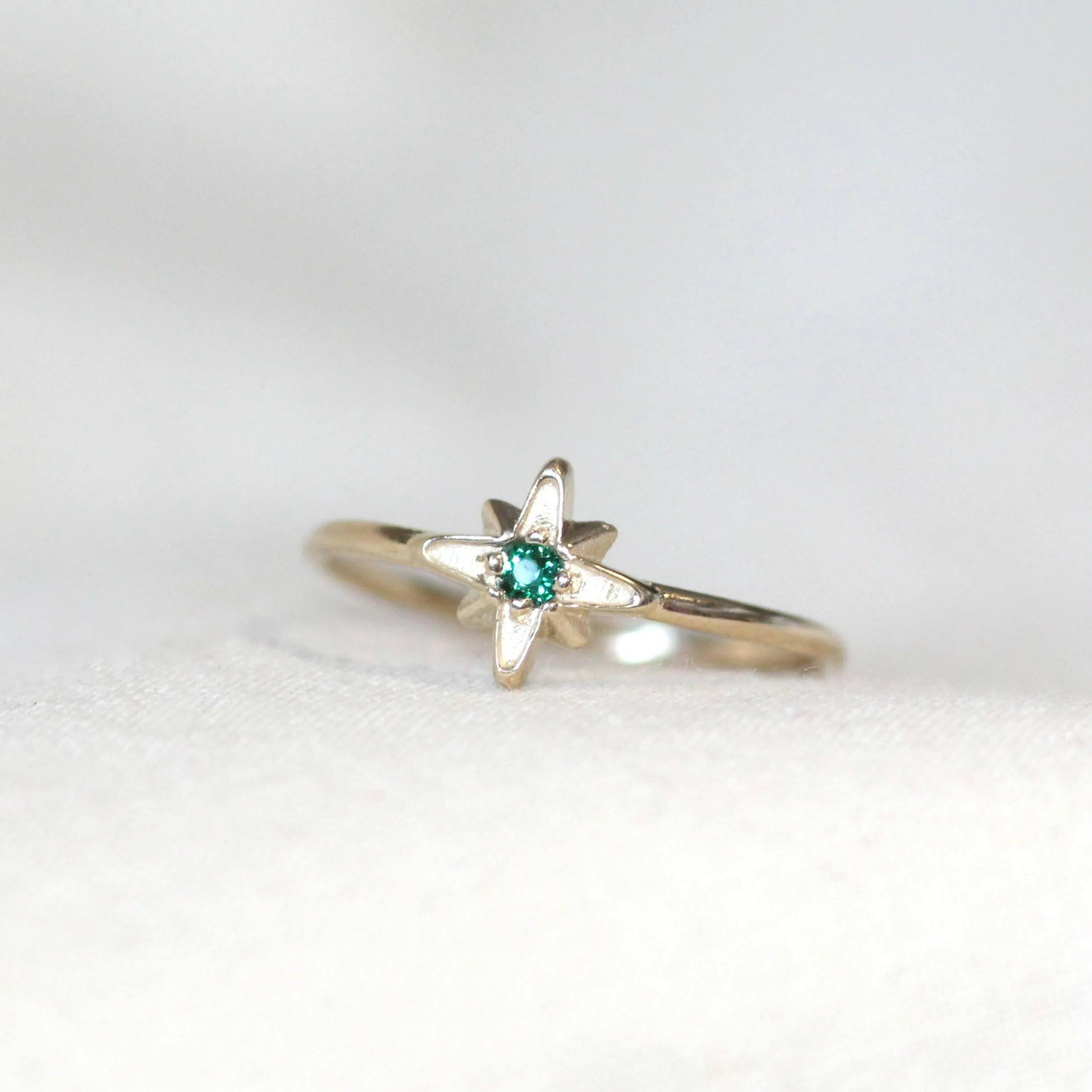 14k North Star Birthstone Ring by VicStoneNYC Fine Jewelry