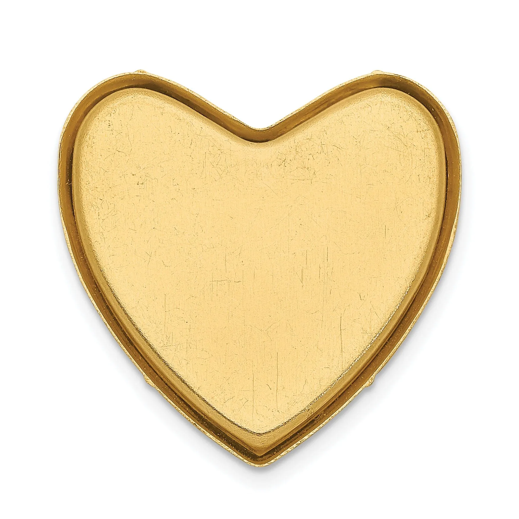 14k Yellow Gold Ash Star Design Heart Locket