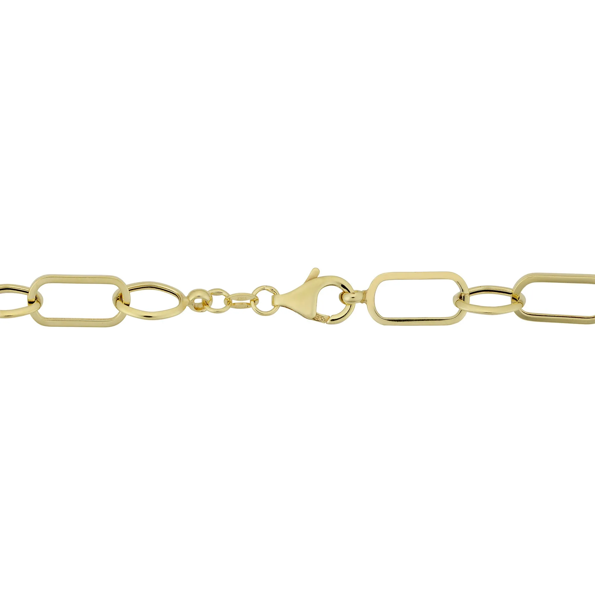 14k Yellow Gold Multi Link Womens Bracelet, 7.5"