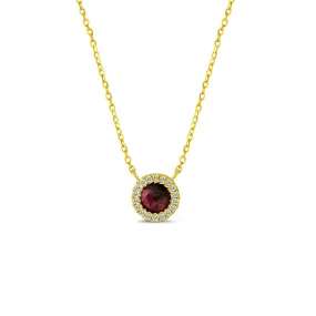 14KW 18D0.10CT,1RU0.30CT,ROUND DIAMOND/RUBY NK (118N402276Y14RU1)