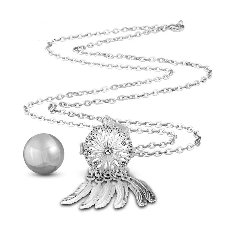 18 mm Harmony bola ball pendant Dreamcatcher Necklace