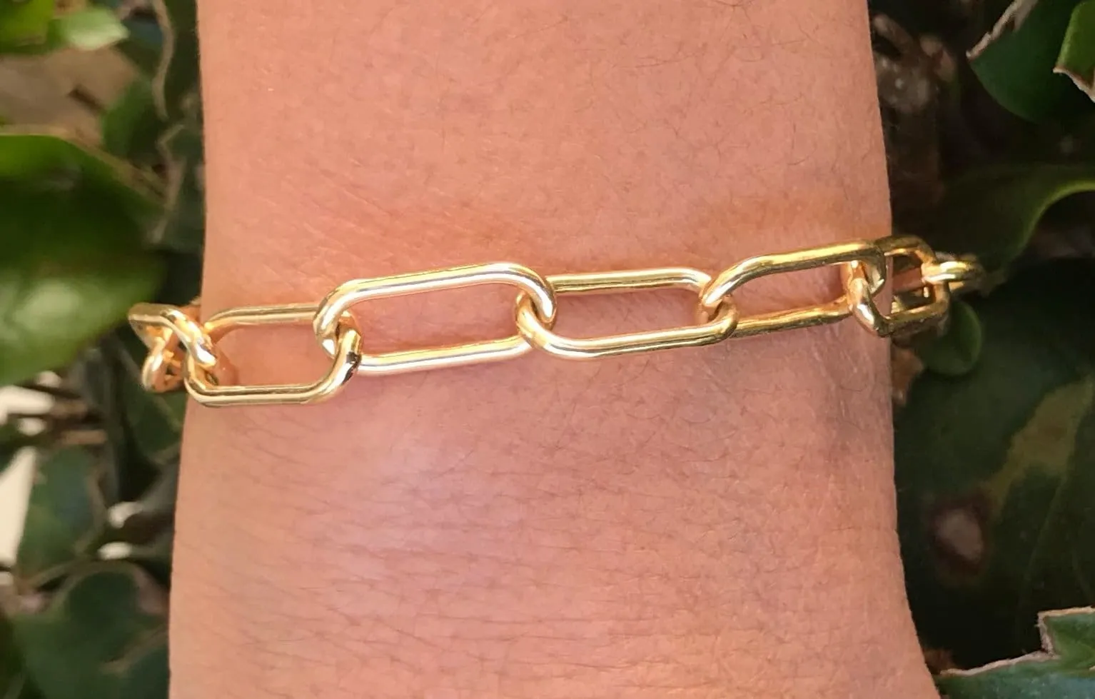 18k Gold Plated Chunky Link Bracelet