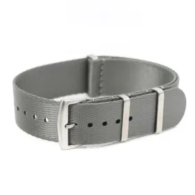 20mm 22mm SLIM Seat Belt Nylon Watch Strap - Grey