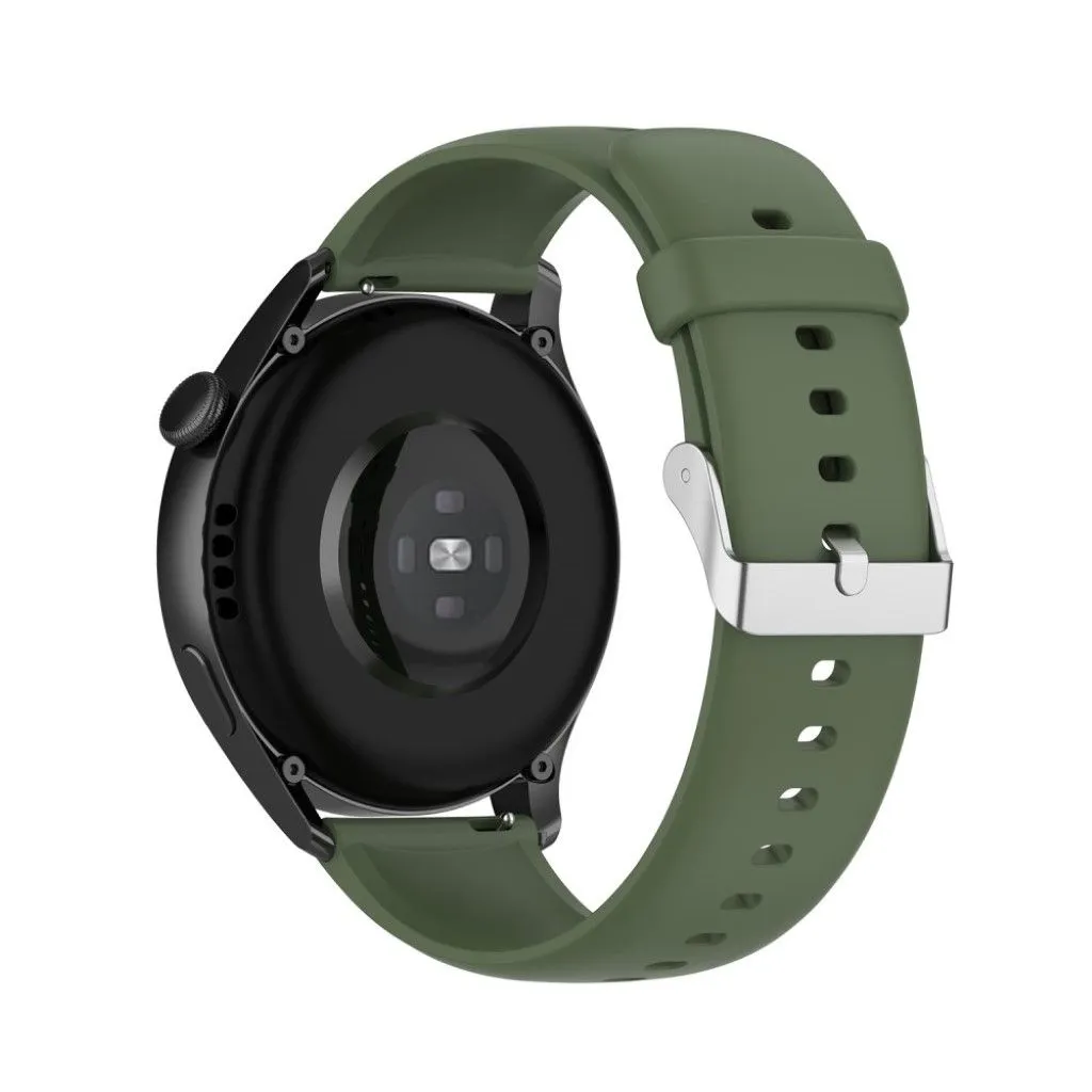 22mm sporty silicone watch strap for Huawei watch - Dark Green