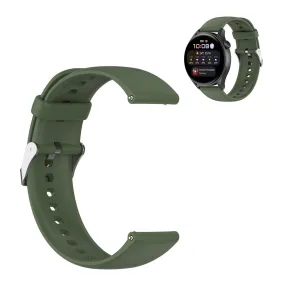 22mm sporty silicone watch strap for Huawei watch - Dark Green