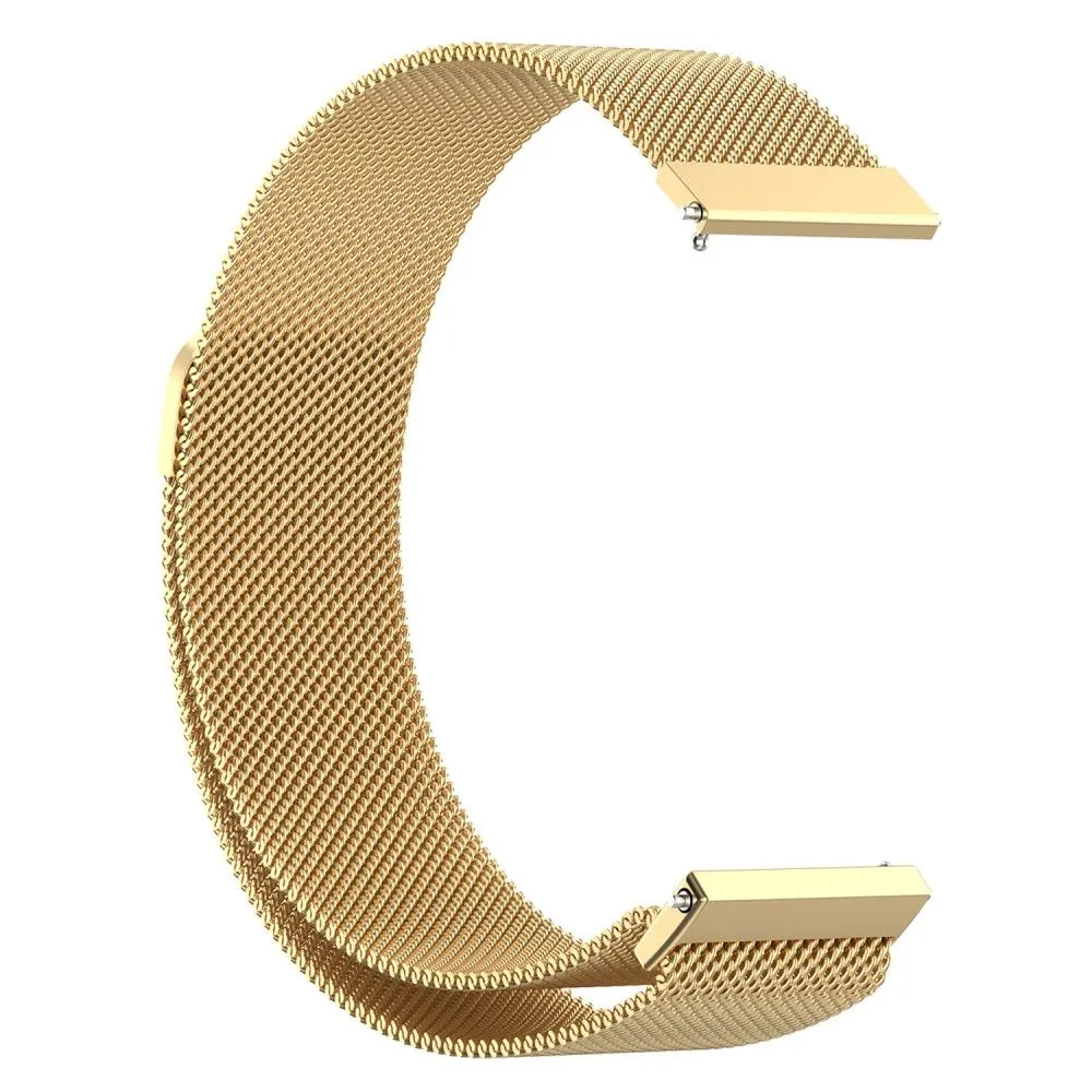 22mm Universal milanese stainless steel watch strap - Gold