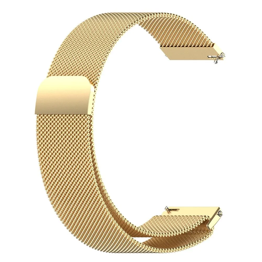 22mm Universal milanese stainless steel watch strap - Gold