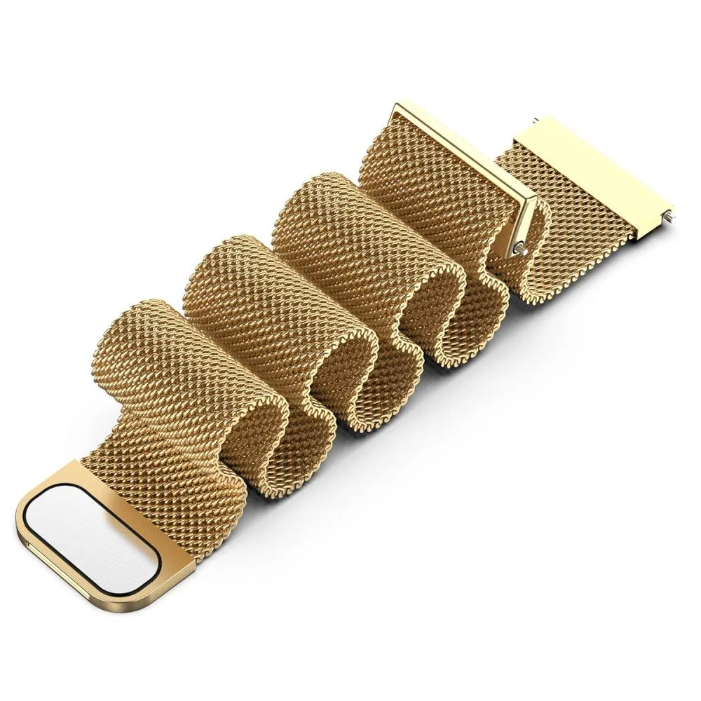 22mm Universal milanese stainless steel watch strap - Gold