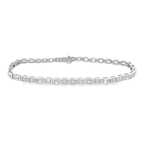 4.70ct 14k White Gold Diamond Bracelet