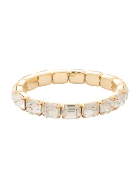 7 Inch Easton Emerald Cut Stretch Bracelet - BFS30BGCRY