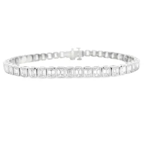 8.75ct 18k White Gold Diamond Bracelet