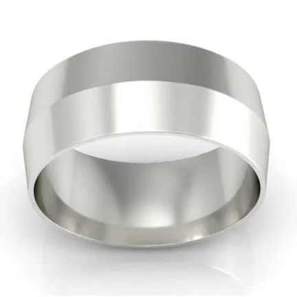 8mm Knife Edge Wedding Ring in 14kt Gold