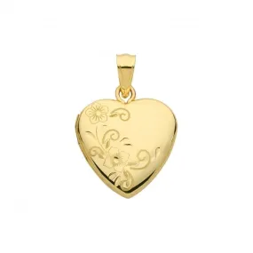 9ct Yellow Gold Heart Locket PN1096