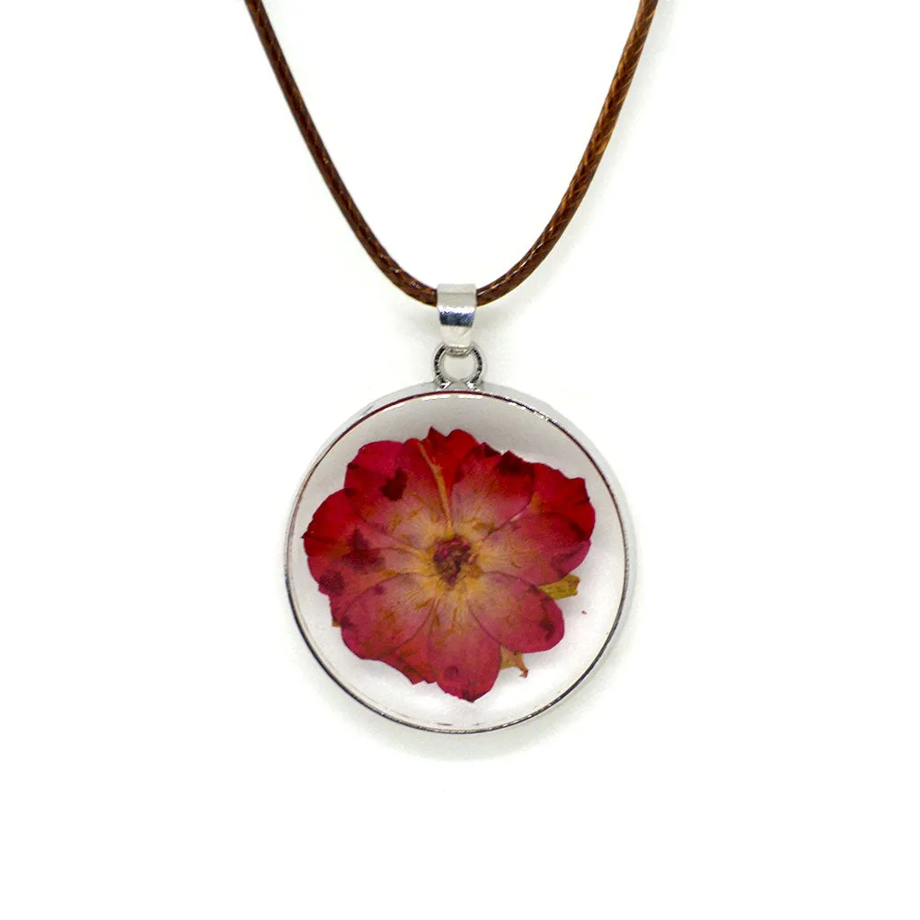 A Wild Rouge Real Dried Flower Necklace