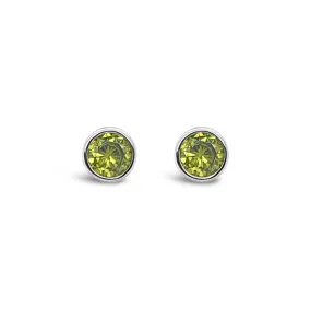 Absolute Birth Stone Stud Earrings, August