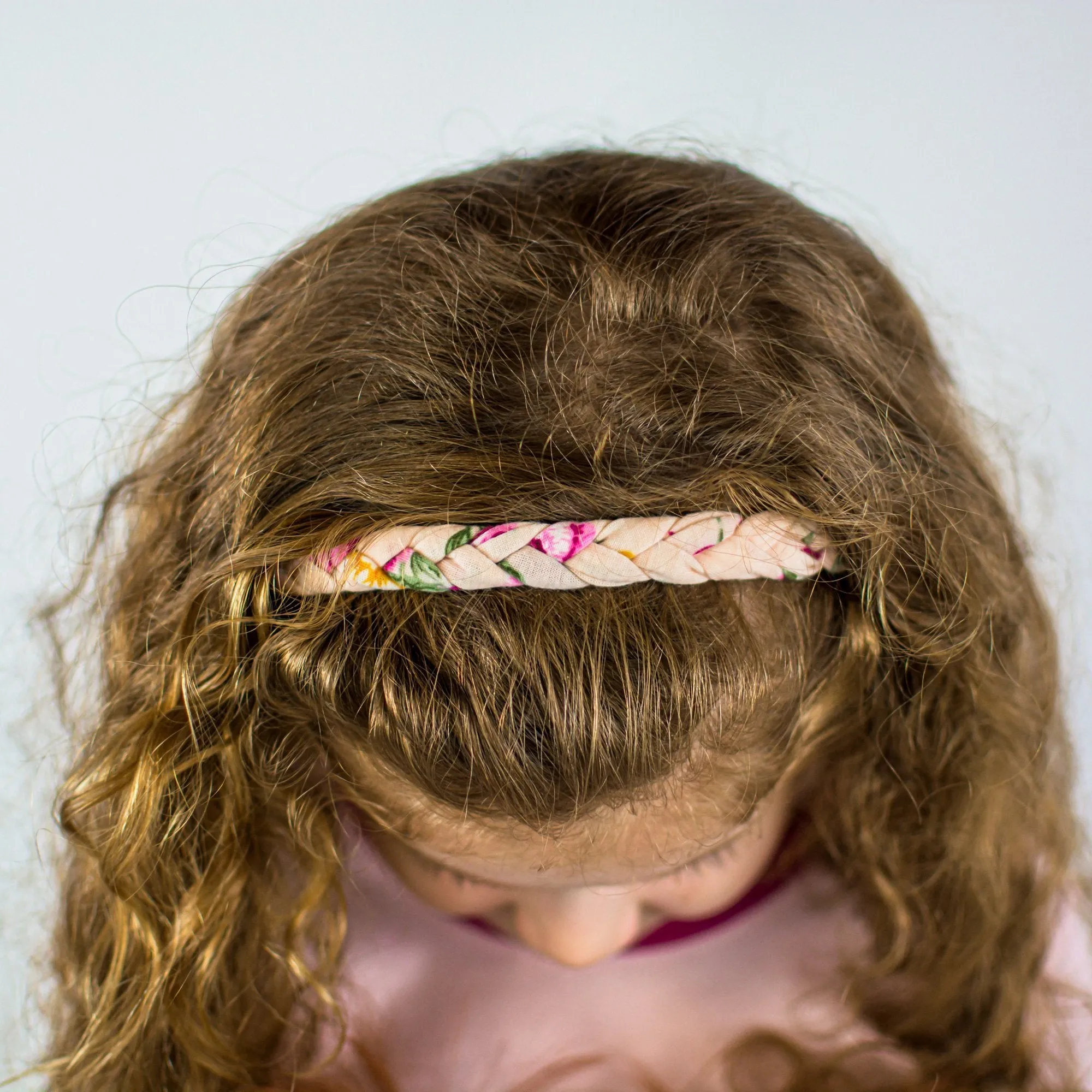 Adjustable Floral Braided Headband