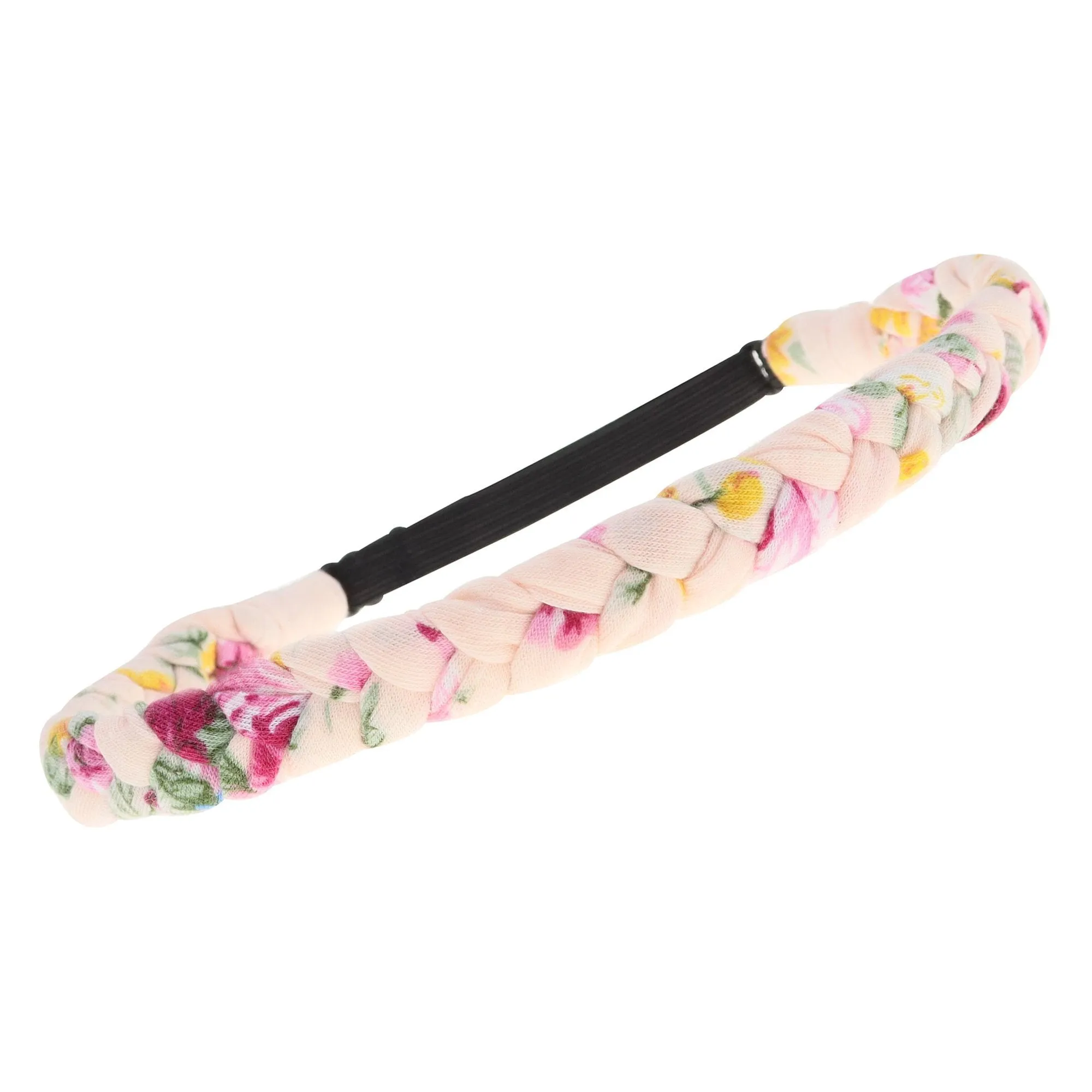 Adjustable Floral Braided Headband