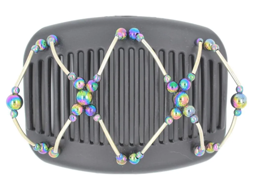 African Butterfly Hair Comb - Beada Tube Black 47