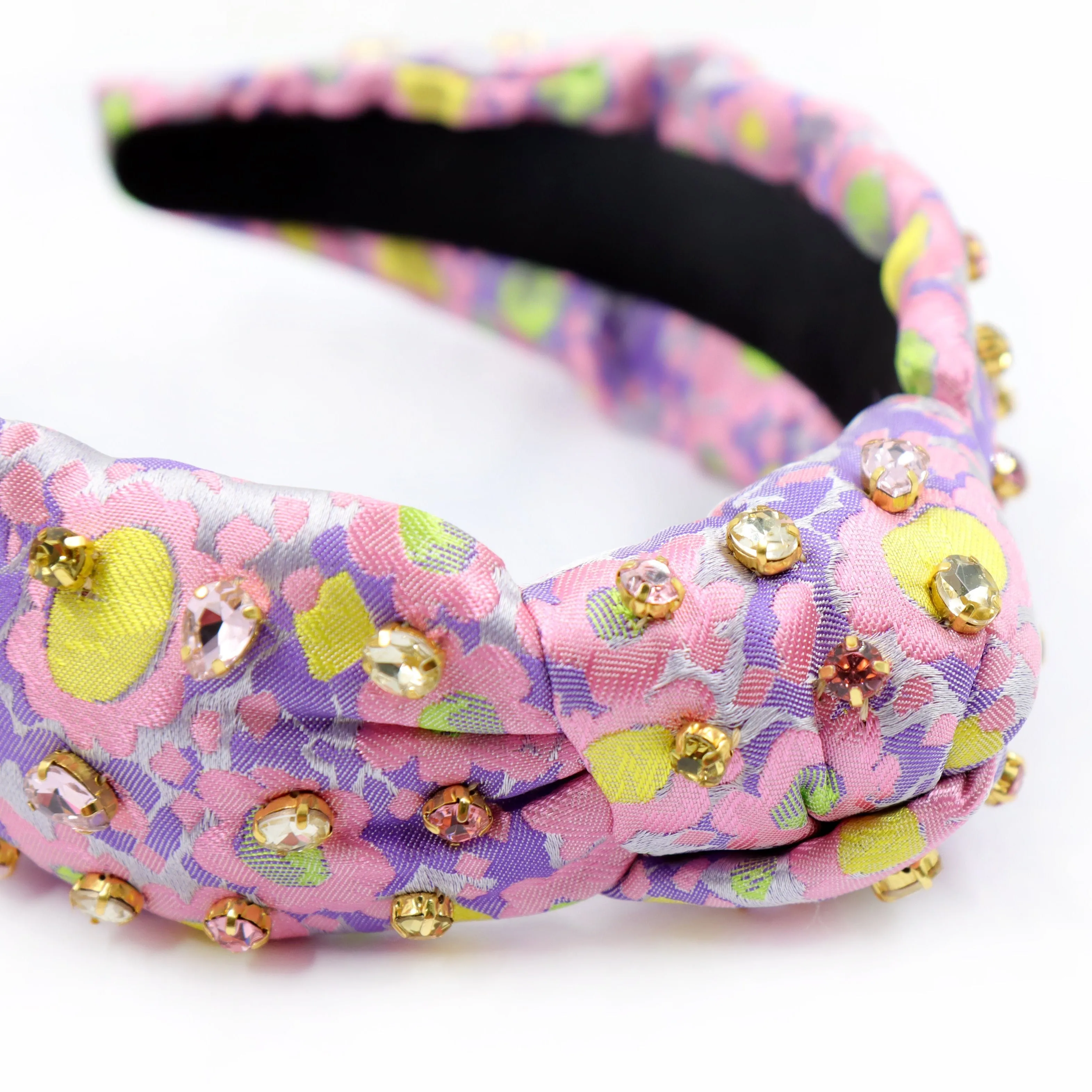 Aine Hand Sewn Jeweled Knot Headband