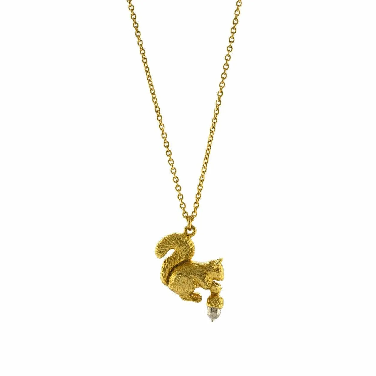 Alex Monroe Squirrel and Acorn Necklace