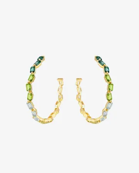 Ann Green Ombre Mega Hoops