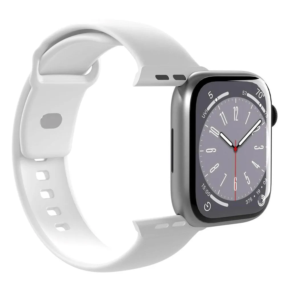 Apple Watch (38/40/SE/41/42mm) Puro ICON Silicone Urrem - Grøn