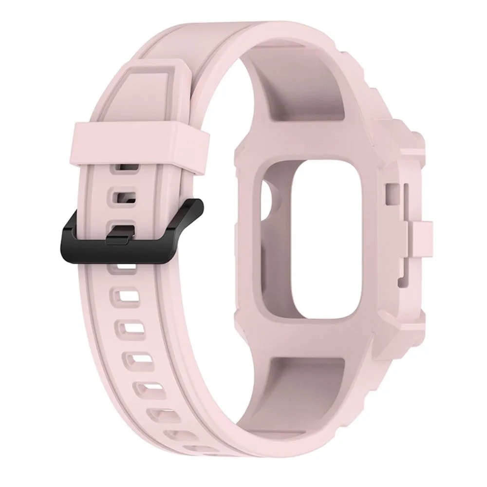 Apple Watch (41mm) cool silicone watch strap with cover - Pink