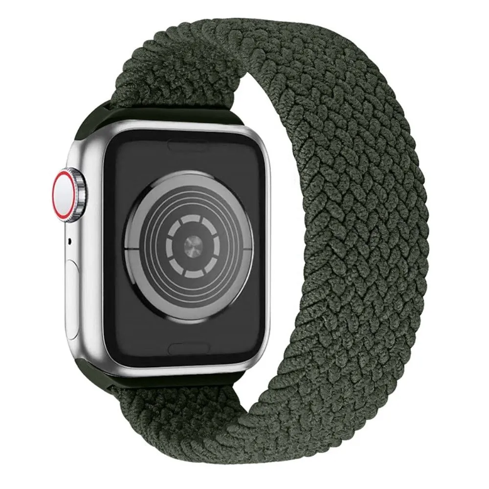 Apple Watch (41mm) elastic watch strap - Olive Green / Size: L