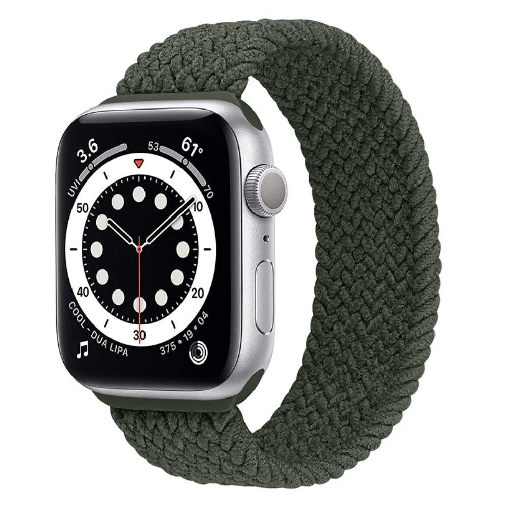 Apple Watch (41mm) elastic watch strap - Olive Green / Size: L