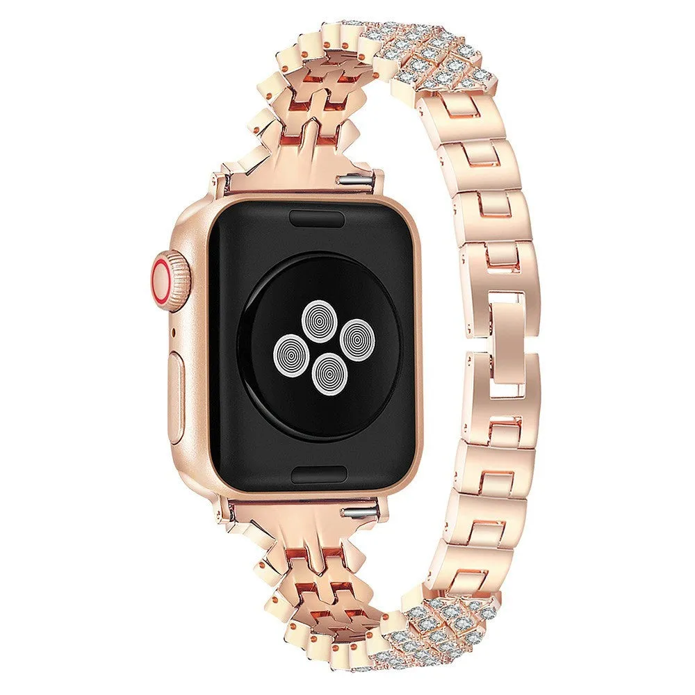 Apple Watch (41mm) rhinestone alloy watch strap - Rose Gold