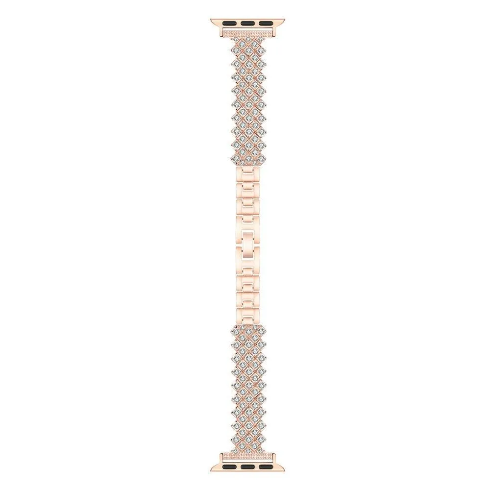 Apple Watch (41mm) rhinestone alloy watch strap - Rose Gold