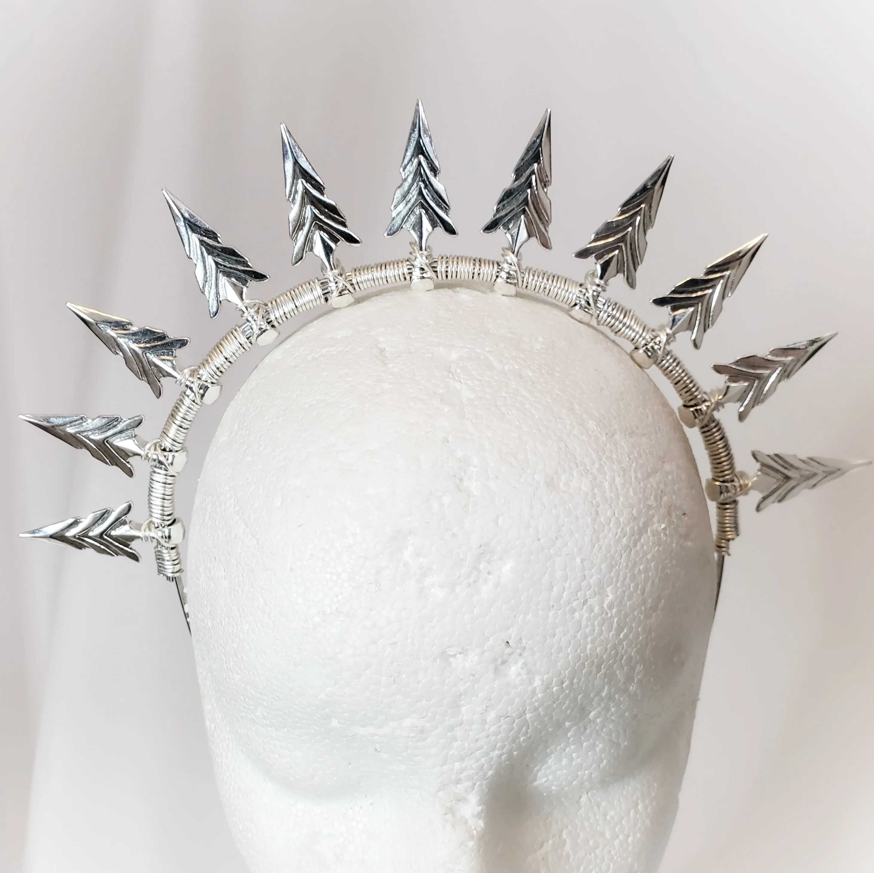 Arrow Head Spike Crown Archer Headband