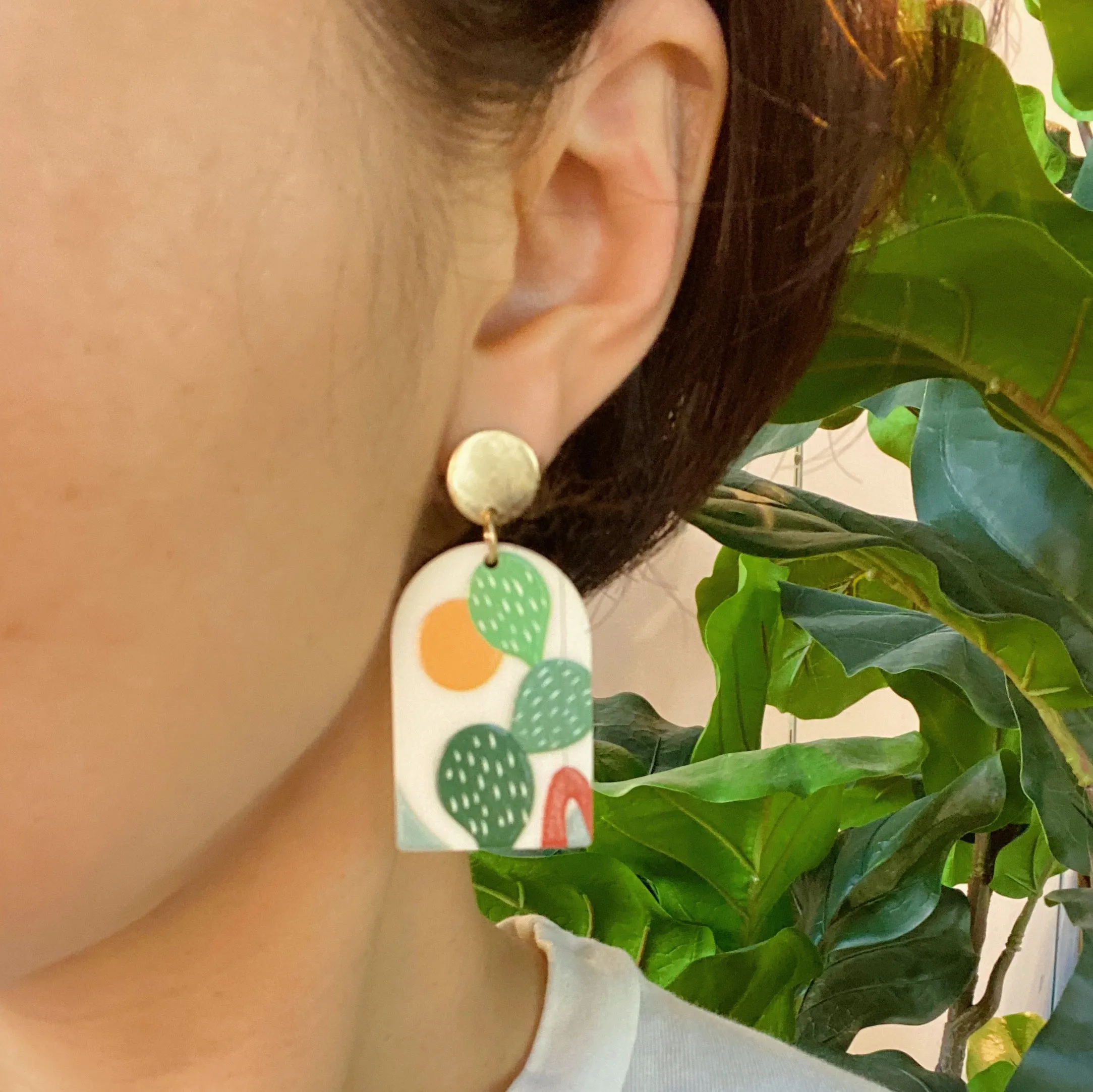 Artful Life Painted Earrings