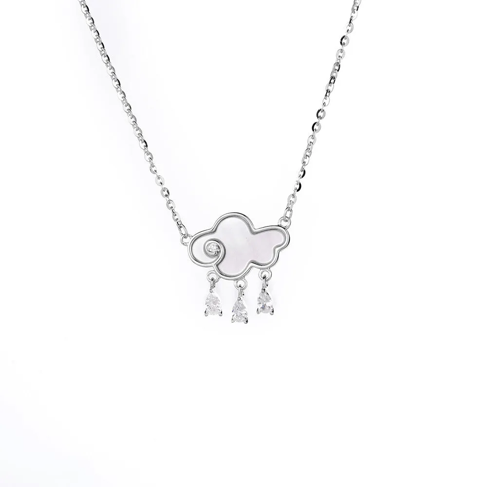 Auspicious Cloud Pendnat Silver Necklace