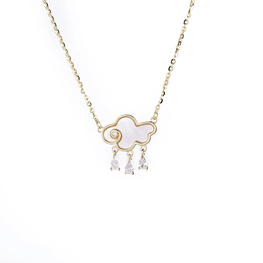 Auspicious Cloud Pendnat Silver Necklace