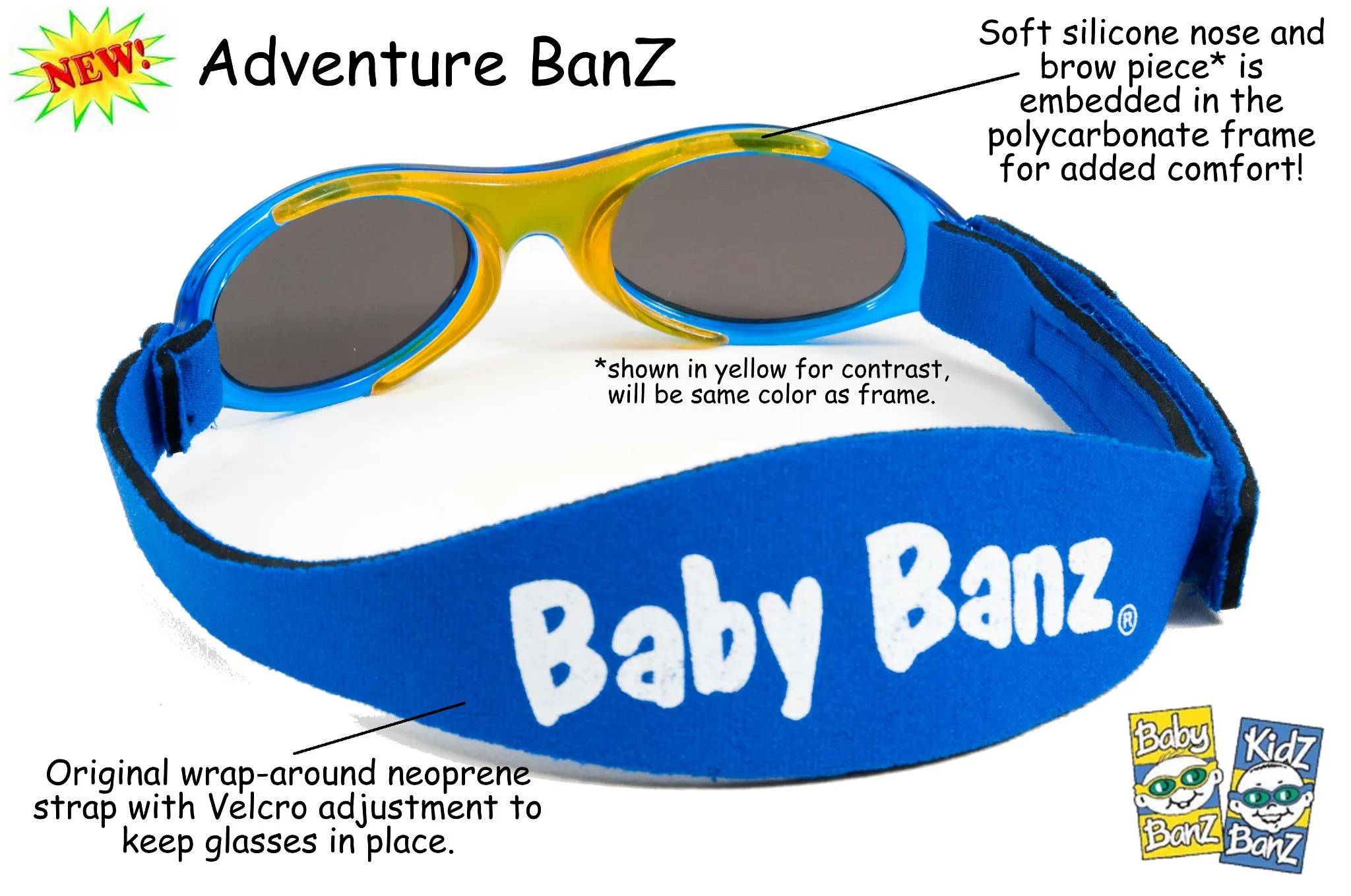 Baby Adventure Banz Blue Dot Sunglasses for under 2 years