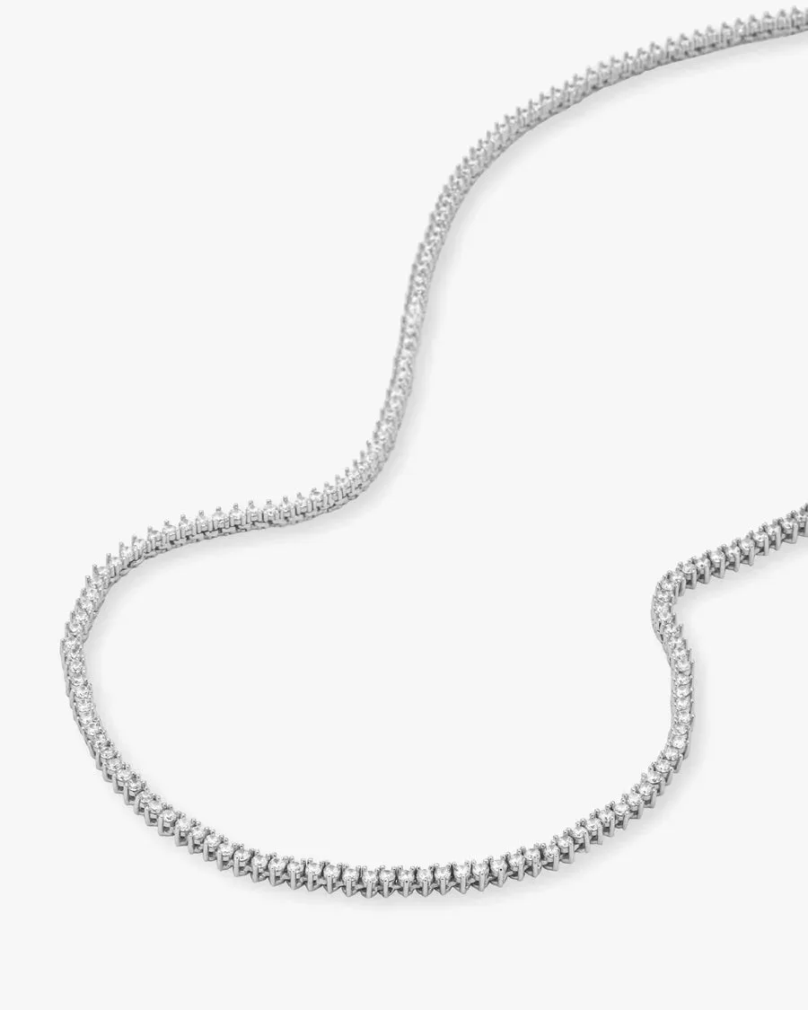 Baby Not Your Basic Tennis Necklace 18"