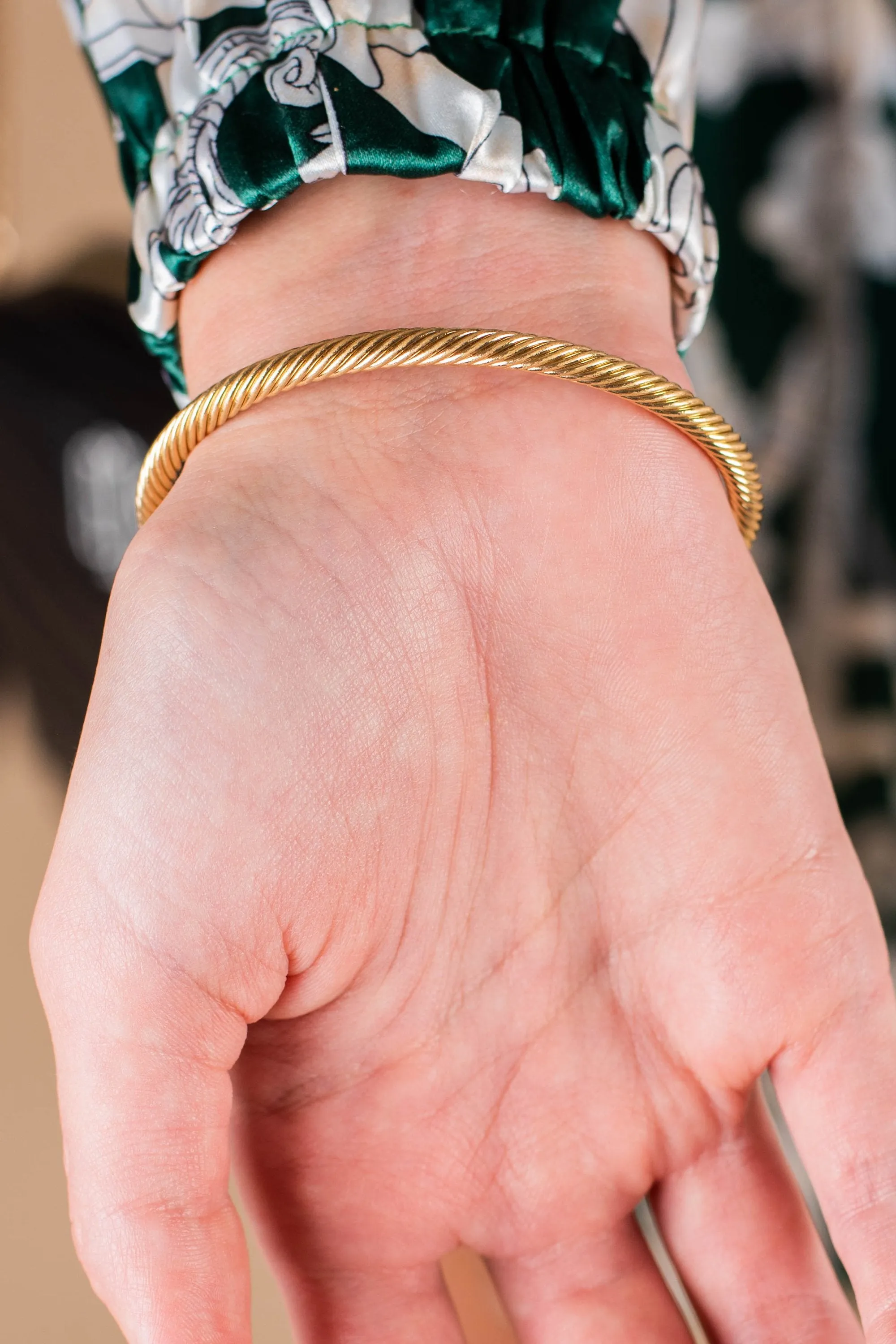 Be Fabulous Emerald Green Cuff Bracelet