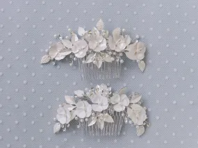 Belle - Elegant Floral Bridal Hair Comb