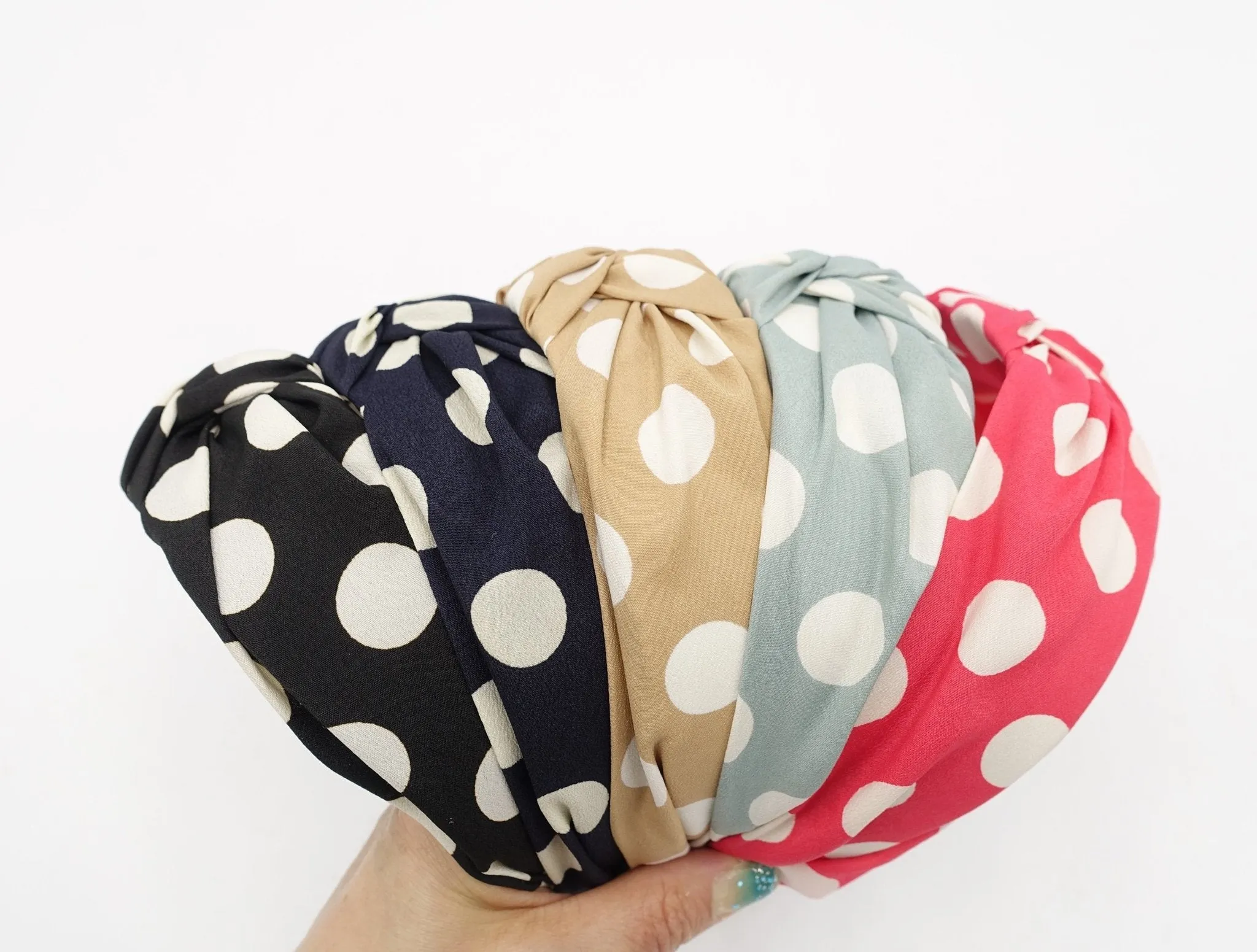 big dot knotted headband thin fabric hairband women hair accessory