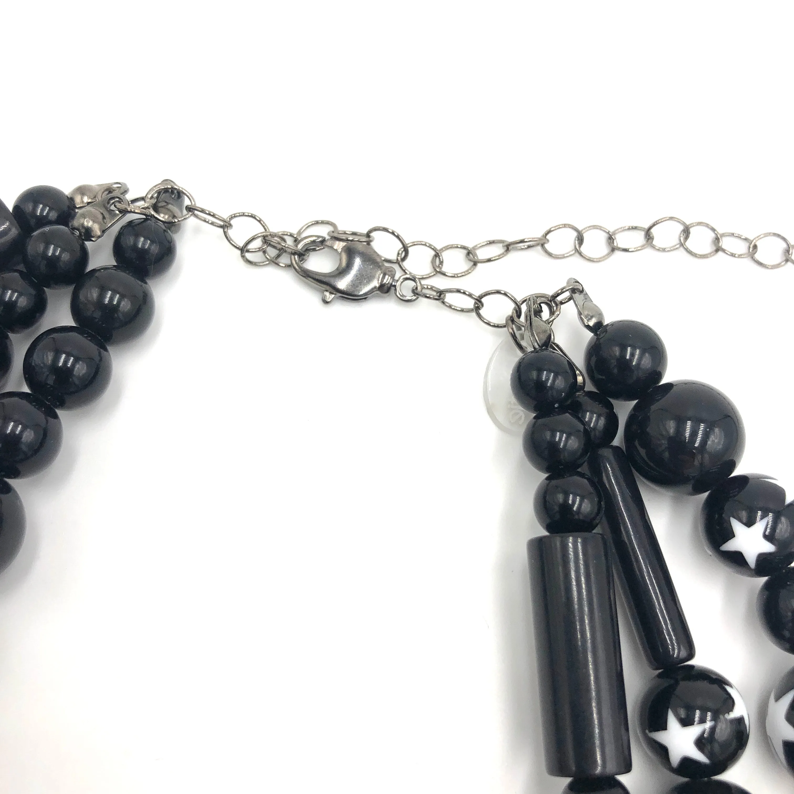 Black & White Super Star Morgan Necklace