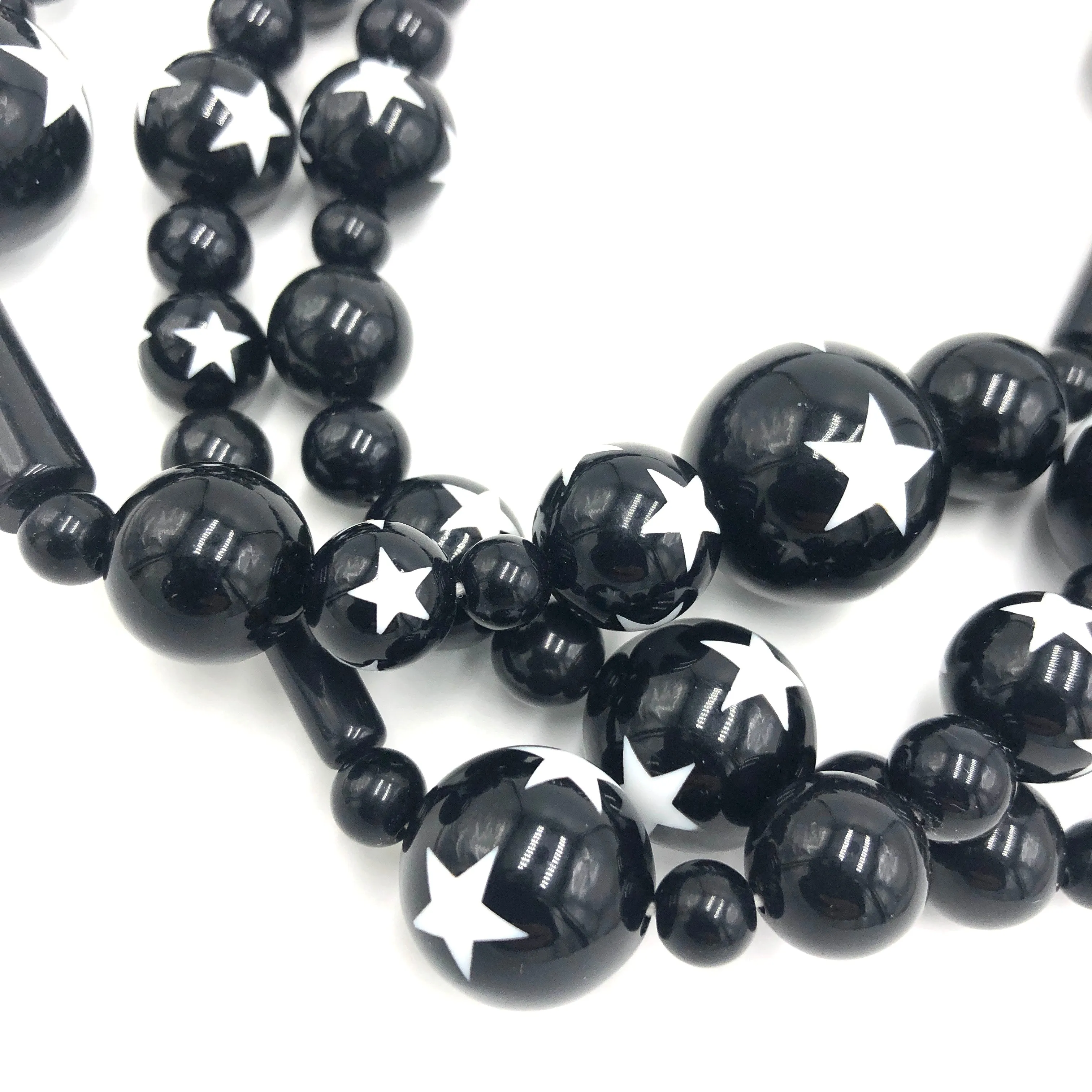 Black & White Super Star Morgan Necklace