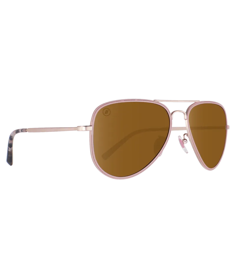 Blenders A- Series Aviators - Classic Mo - Rose Gold / Amber