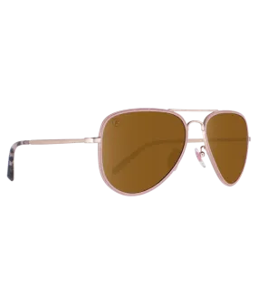 Blenders A- Series Aviators - Classic Mo - Rose Gold / Amber