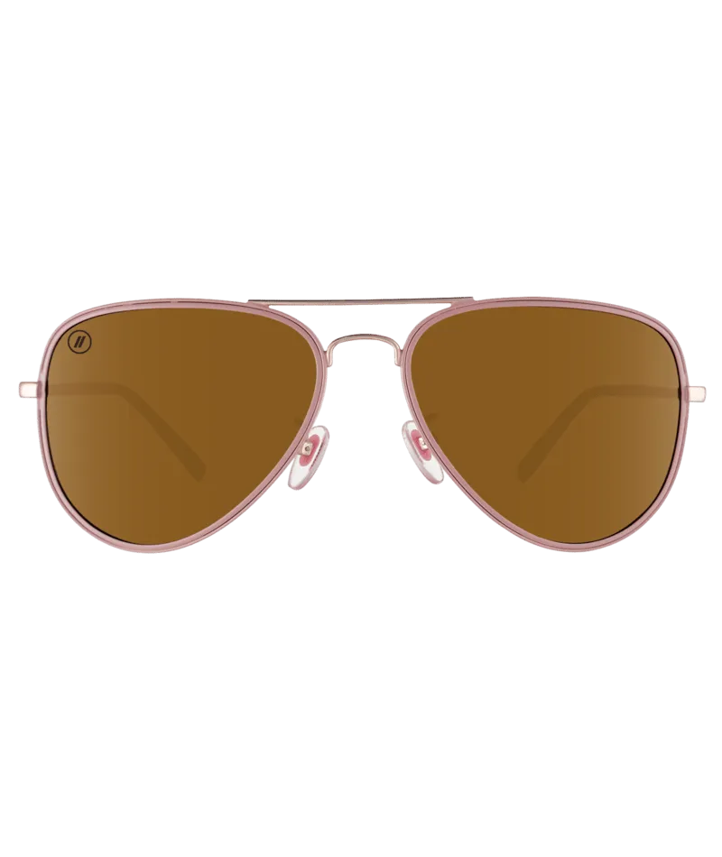 Blenders A- Series Aviators - Classic Mo - Rose Gold / Amber