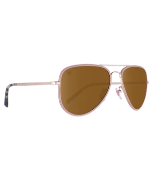 Blenders A- Series Aviators - Classic Mo - Rose Gold / Amber