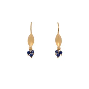 Bliss Cluster Lapis Earrings